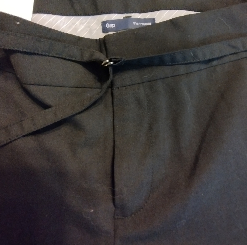 NWT Gap The Trouser Black Low Rise Women's Black Pants 14R - Picture 5 of 8